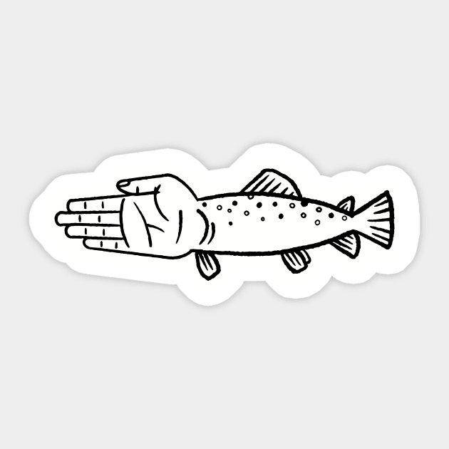 Fish Slap Sticker by Millihelen Design